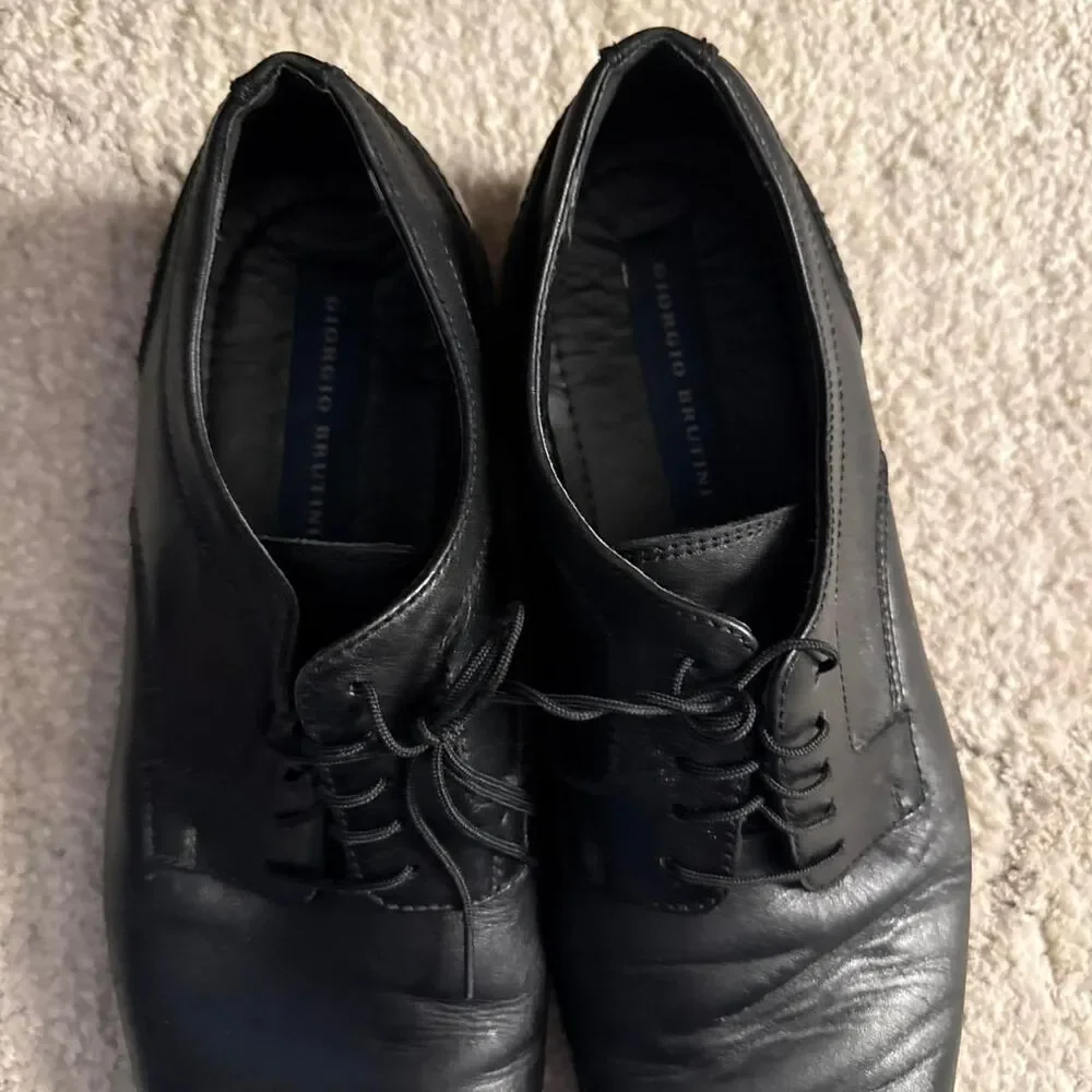 Giorgio Brutini Men's Black Oxfords